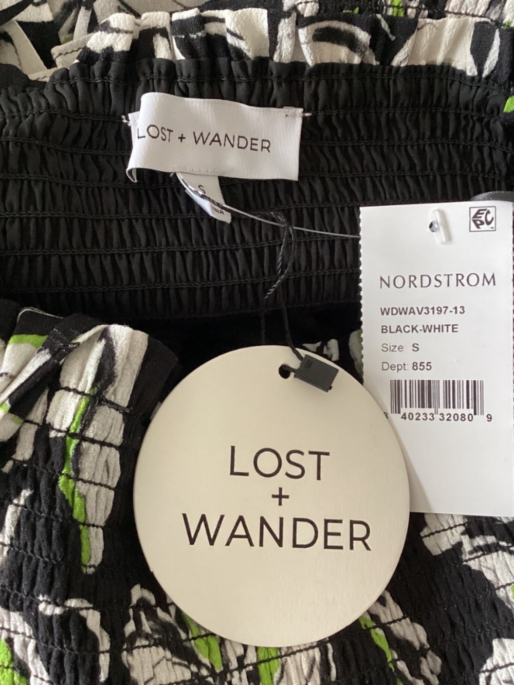 Lost + Wander Midnight Flora Smocked Maxi Dress, size S - Picture 11 of 14